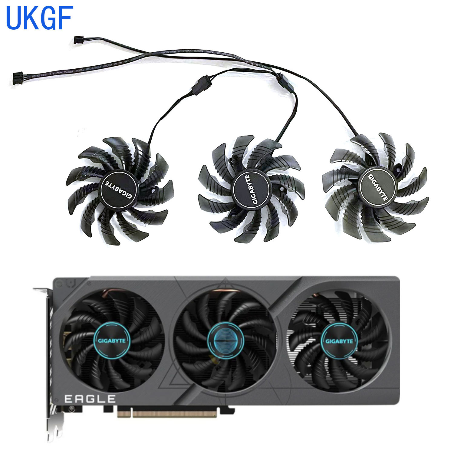 Nvidia Vga Rtx 4060 - مروحة جديدة تمامًا 75 مم 4PIN