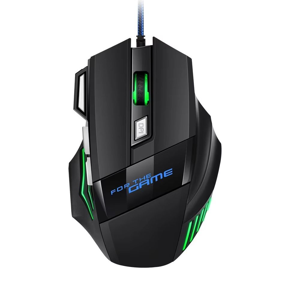 Pc Gaming Hp - ماوس ألعاب سلكي بإضاءة خلفية RGB،