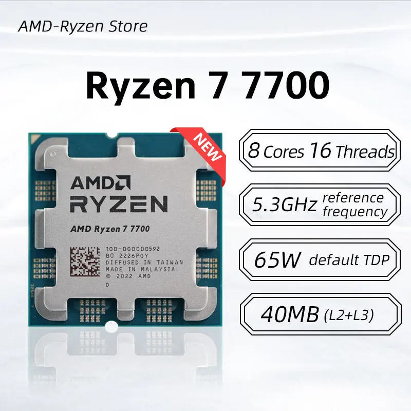معالج AMD Ryzen 7 7700 الجديد  - مراجعة Pc Gaming Ryzen وسعره