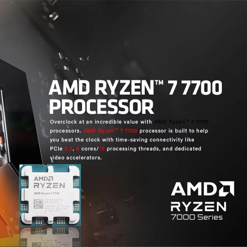 معالج AMD Ryzen 7 7700 الجديد  - مراجعة Pc Gaming Ryzen وسعره