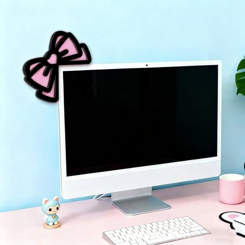 جديد 1/2 قطعة زينة شاشة كمبيوت - مراجعة Pc Gaming Kawaii وسعره