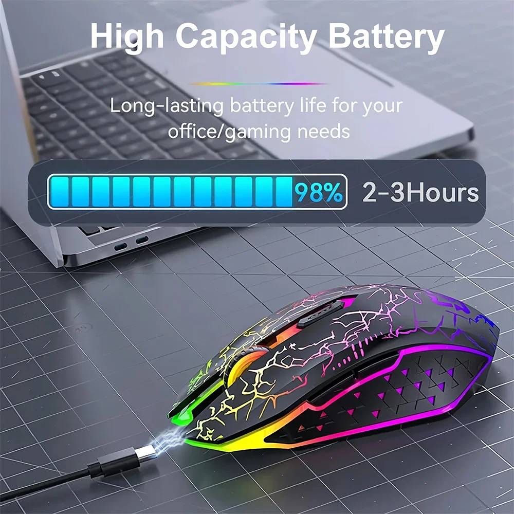 ماوس بلوتوث 5.2 RGB 2.4G ماوس  - مراجعة Pc Gaming Hp وسعره