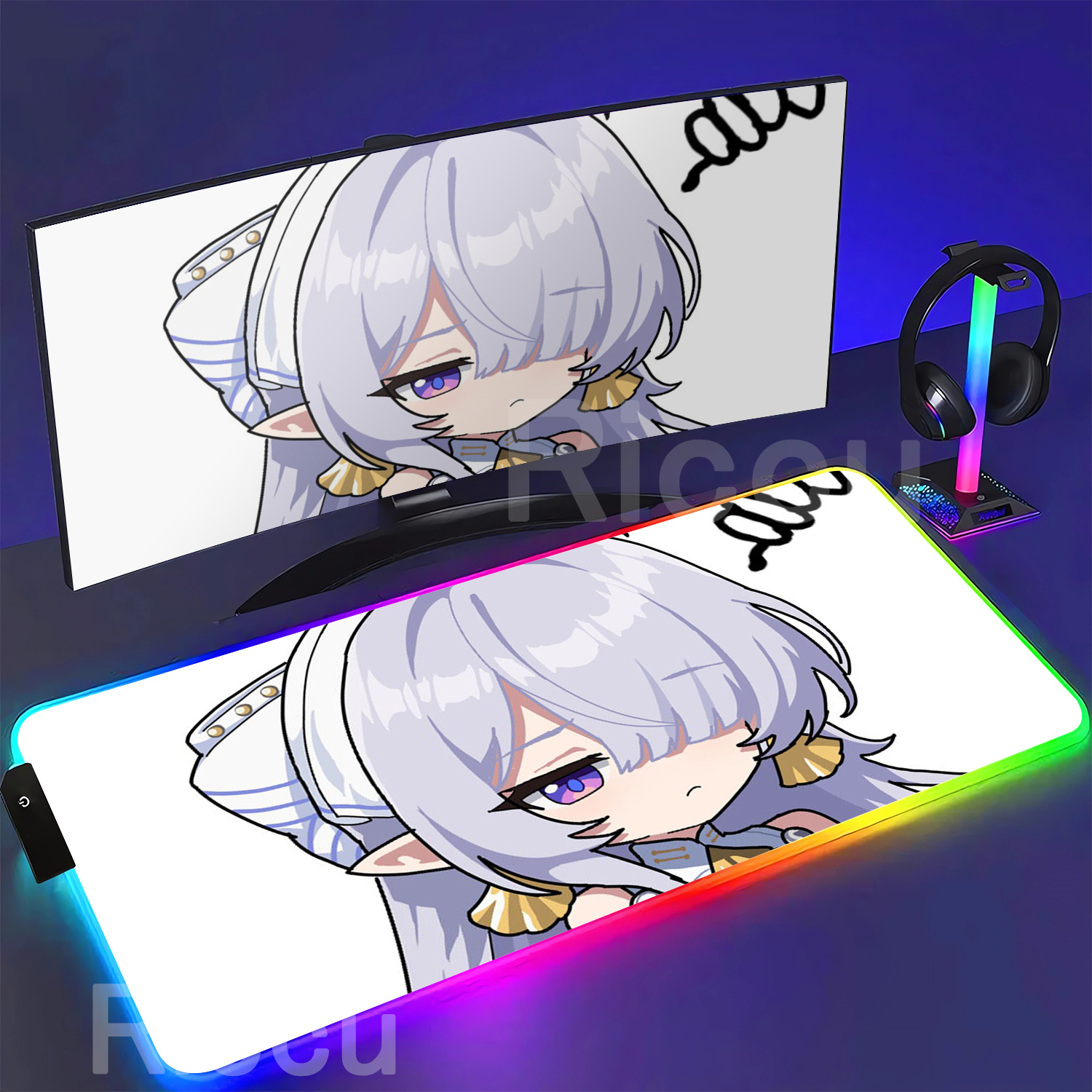 لوحة ماوس RGB فيلينا إيرجيد زي - مراجعة Pc Gaming Kawaii وسعره