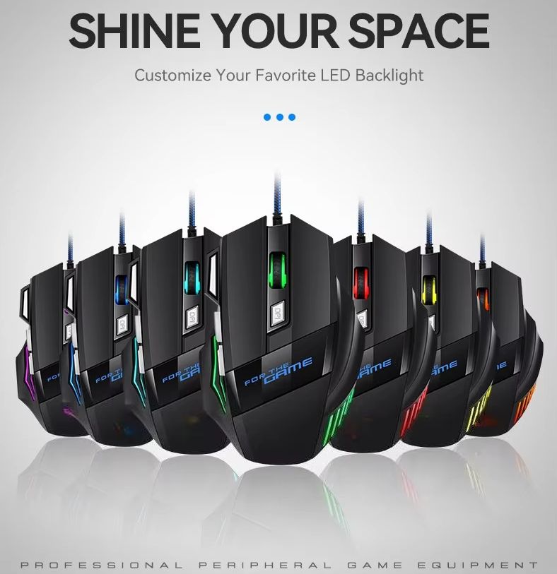 ماوس ألعاب سلكي بإضاءة خلفية R - مراجعة Pc Gaming Hp وسعره
