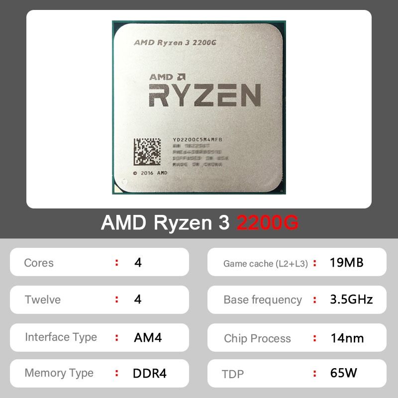 معالج AMD Ryzen 3 2200G R3 220 - مراجعة Pc Gaming Ryzen وسعره