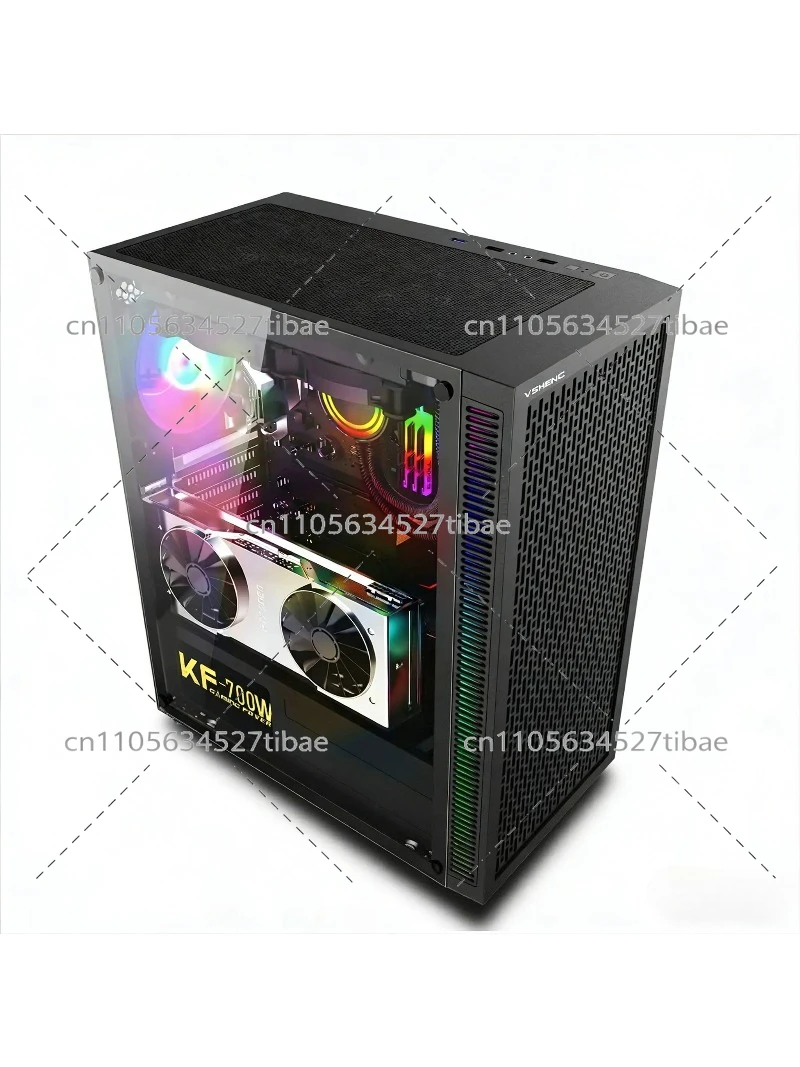 علبة كمبيوتر سوداء E-ATX مع لو - مراجعة Pc Gaming High End وسعره